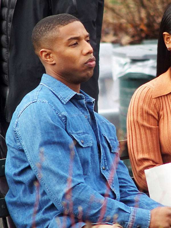 Michael b store jordan denim jacket