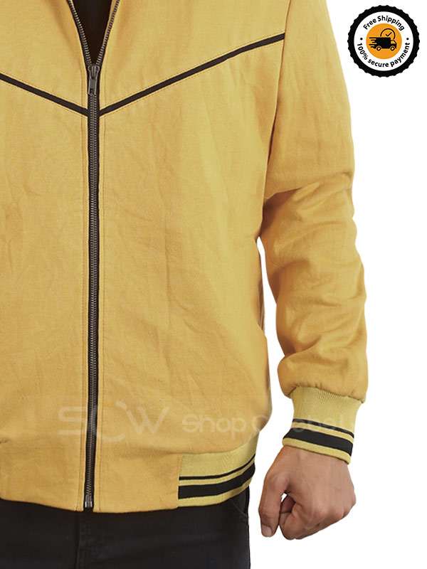 Otto Farrant Alex Rider Yellow Bomber Jacket