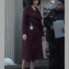 Amelia Salazar The Recruit Maroon Coat