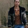 Bad Sisters Becka Garvey Plaid Shearling Jacket