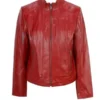 Casual Leather Jacket For Women's