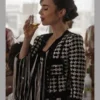 Emily In Paris S03 Lily Collins Houndstooth Jacket