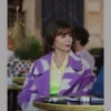 Emily In Paris S03 Lily Collins Purple Coat