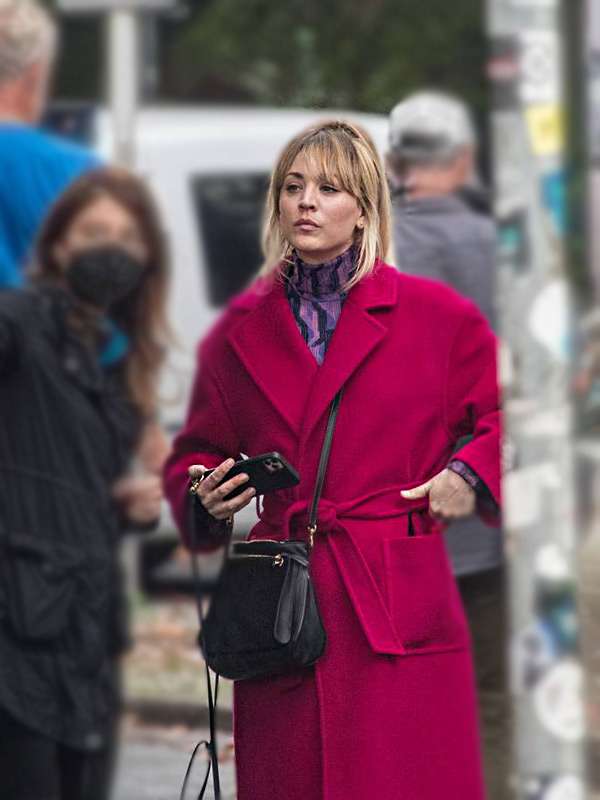 Celebrity best sale pink coat