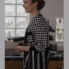 Lily Collins Emily In Paris S03 Houndstooth Jacket