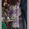 Lily Collins Emily In Paris S03 Purple Coat