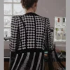 Lily Collins Houndstooth Jacket Emily In Paris S03