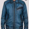 Mens Bugatti Leather Jacket Front