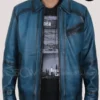 Mens Bugatti Leather Jacket Front Open