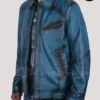 Mens Bugatti Leather Jacket Side Pose