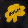 Rudy Irish University Of Notre Dame Sean Astin Black Bomber Jacket