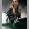 Fast X Brie Larson Black Leather Jacket