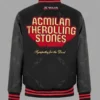 AC Milan X Rolling Stones Black Varsity Jacket