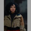 Power Book II Ghost S03 Effie Morales Brown Cropped Jacket