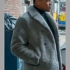 Tariq St Patrick Power Book II Ghost S03 Gray Shearling Coat