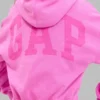 Gap Pink Cropped Hoodie