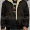 Jeremy Strong Shearling Leather Jacket