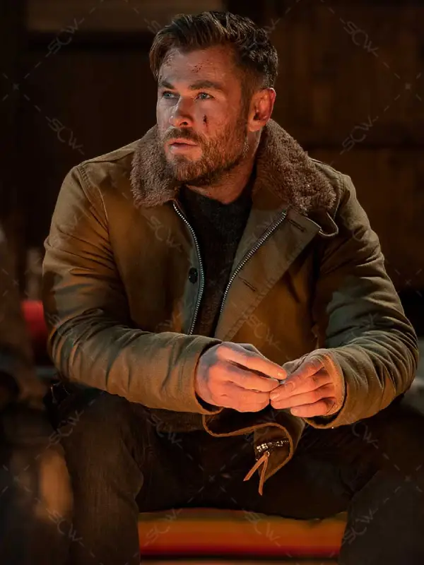 Chris Hemsworth Extraction 2 Brown Jacket