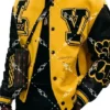 Mens Louis Vuitton Yellow Varsity Jacket