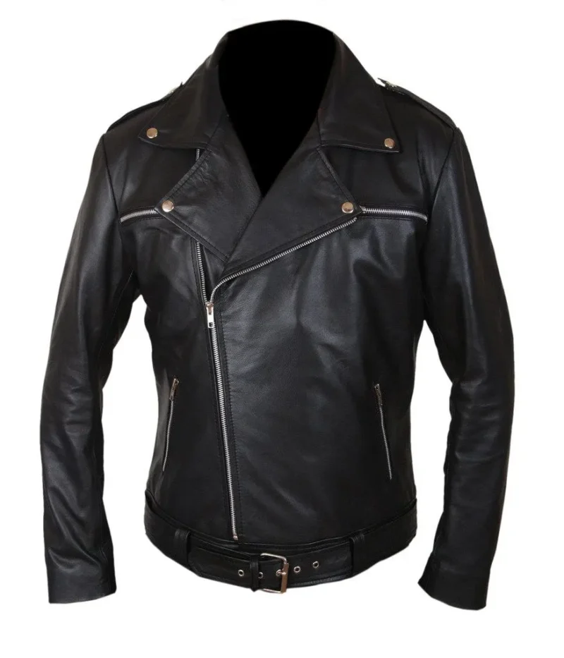 Jeffrey Dean Morgan The Walking Dead Negan Leather Jacket