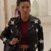 Sofia Wylie Star Leather Jacket