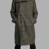 LaKeith Stanfield Plaid Trench Coat