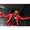 Jon Batiste Red Leather Jacket