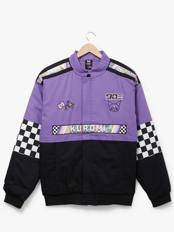 Sanrio Kuromi Checkered Racing Jacket