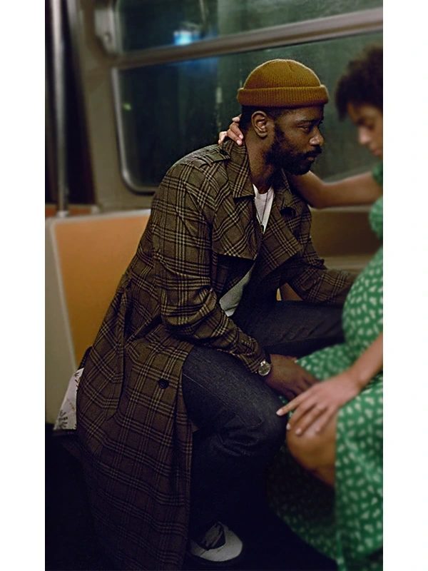 LaKeith Stanfield Plaid Coat