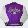 Colorado Rockies MLB Purple And Gray Bomber Jacket