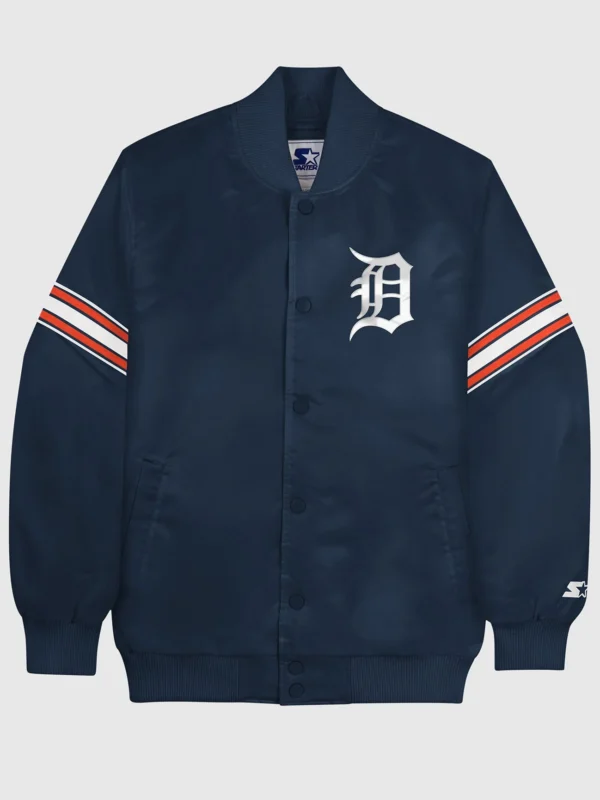 Detroit Tigers MLB Blue Varsity Jacket