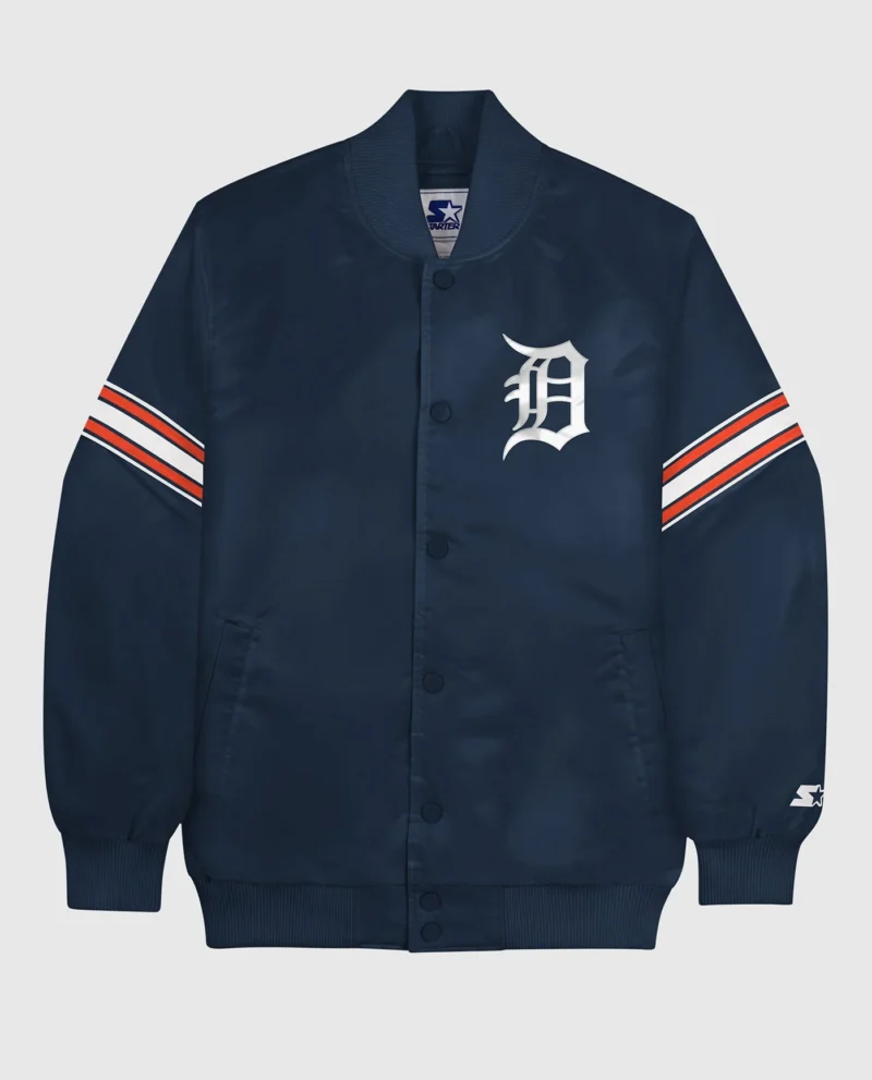 Detroit Tigers MLB Blue Varsity Jacket