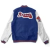 MLB Atlanta Braves Blue and White Varsity Jacket