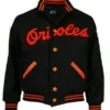 MLB Baltimore Orioles Black Bomber Jacket