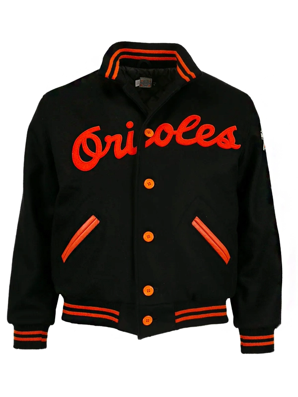 MLB Baltimore Orioles Black Bomber Jacket