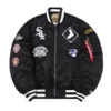 MLB Chicago White Sox Black Bomber Jacket