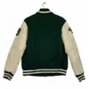 MLB Oakland Athletics Off-White and Green Varsity Jacket