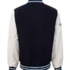 MLB Patch NY Yankees Blue Letterman Varsity Jacket