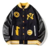 MLBNY Black Baseball Varsity Jacket