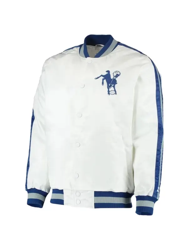 Men's Dallas Cowboys OVO Navy Full-Snap Varsity Jacket