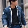 Mens Shop Starfield Blue Bomber Jacket