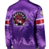 NBA Toronto Raptors Satin Jacket Purple