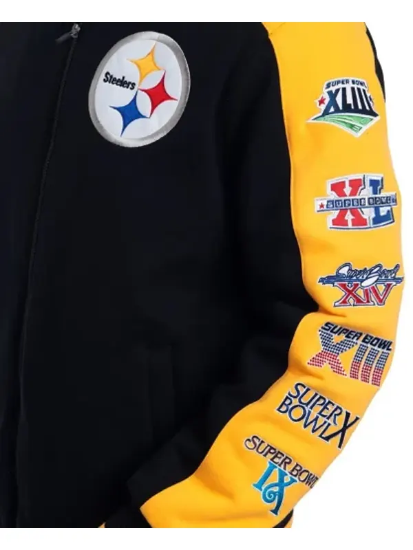 G-lll, Jackets & Coats, Pittsburgh Steelers Nfl Womens Slap Shot  Polyester Jacket By Glll