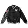 New York Yankees MLB Black Varsity Bomber Jacket