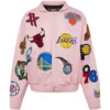 NBA Collage Vegan Pink Jacket