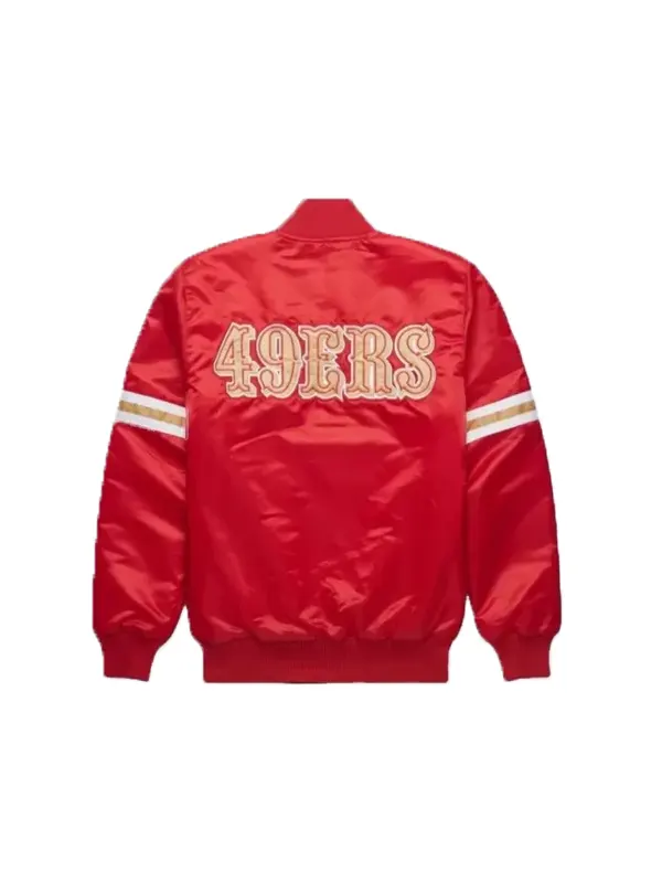 San Francisco 49ers Overtime Red Satin Jacket