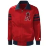 MLB LA Angels Red Full-Zip Jacket