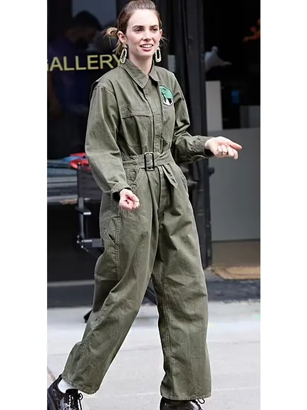 The Kill Room Maya Hawke Green Jumpsuit