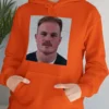 Unisex Zach Bryan Mugshot Orange Hoodie