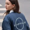 Women Shop Starfield Blue Bomber Jacket